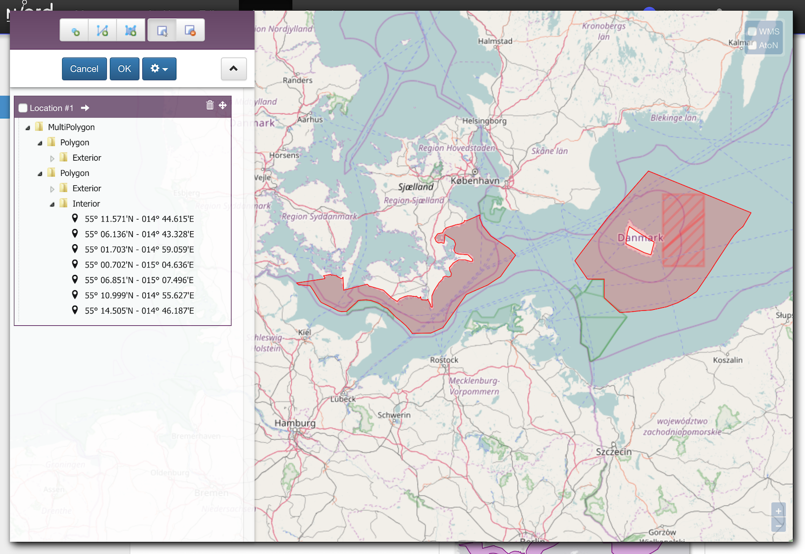 Area Extent Editor