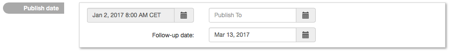 Publish Date Editor Field