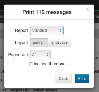 Print Dialog