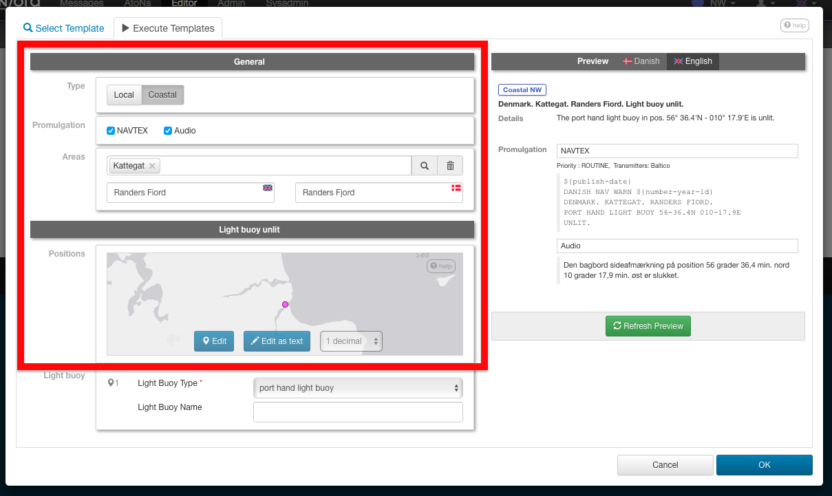 Standard Template Fields