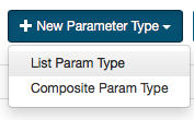 Parameter Type Add Button