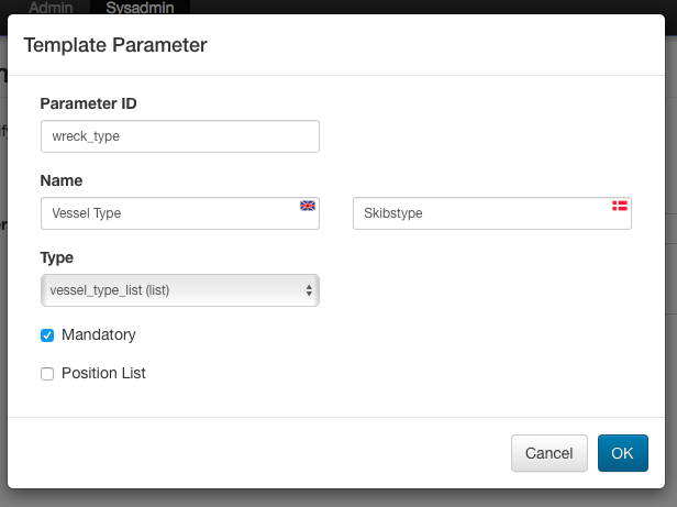 Nested Composite Parameter Edit Dialog