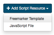 Add Script Resource Button